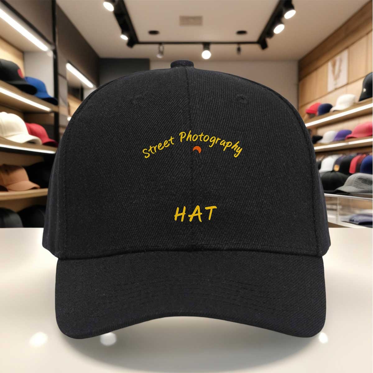 Photography Graphic Design - Casquette de photographie de rue avec