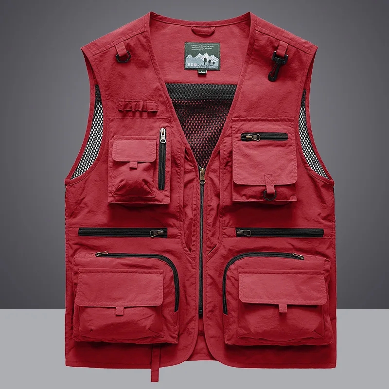 Photography Jacket - Gilets de pêche multi-poches en maille