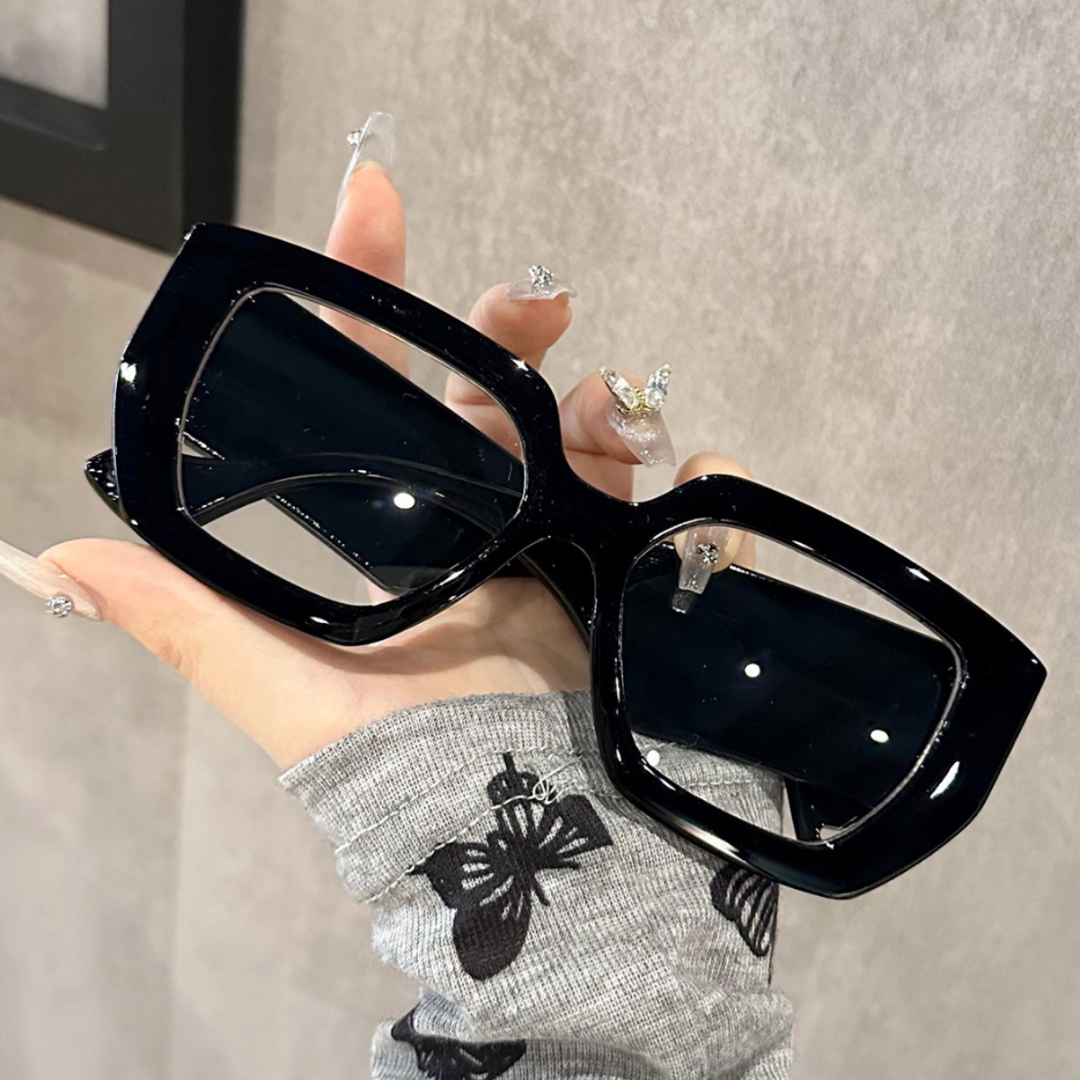 Photography Fashion - Lunettes de soleil surdimensionnées pour femmes,