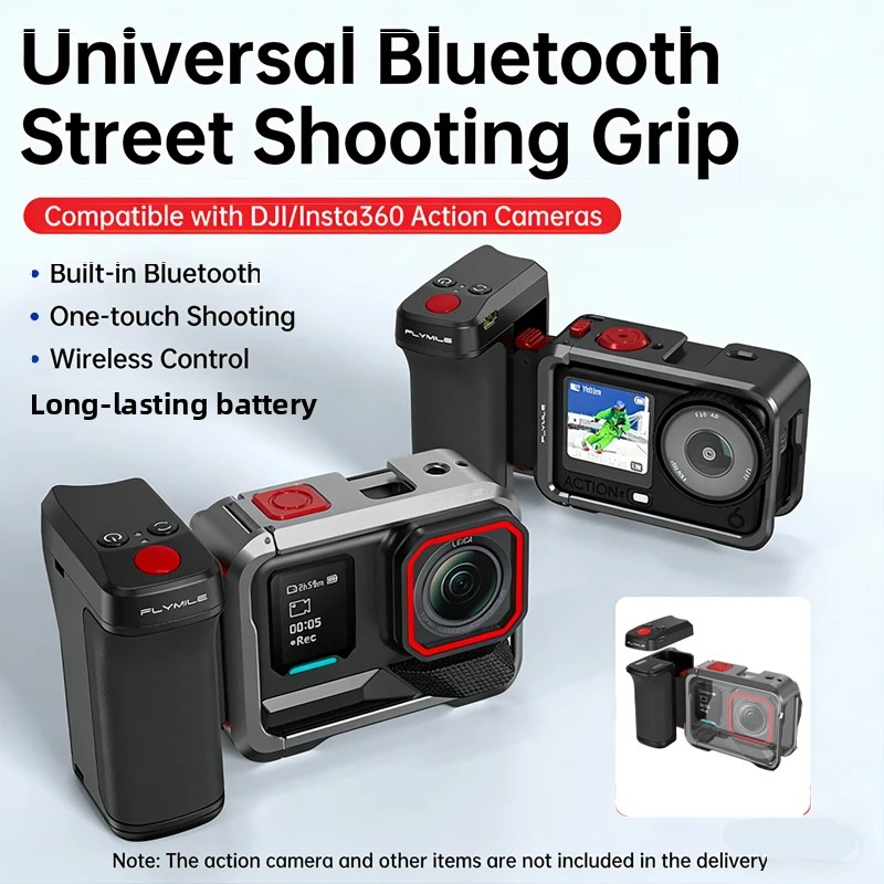 Photography Grip Insta360 X5 - Support de poignée Bluetooth pour caméra