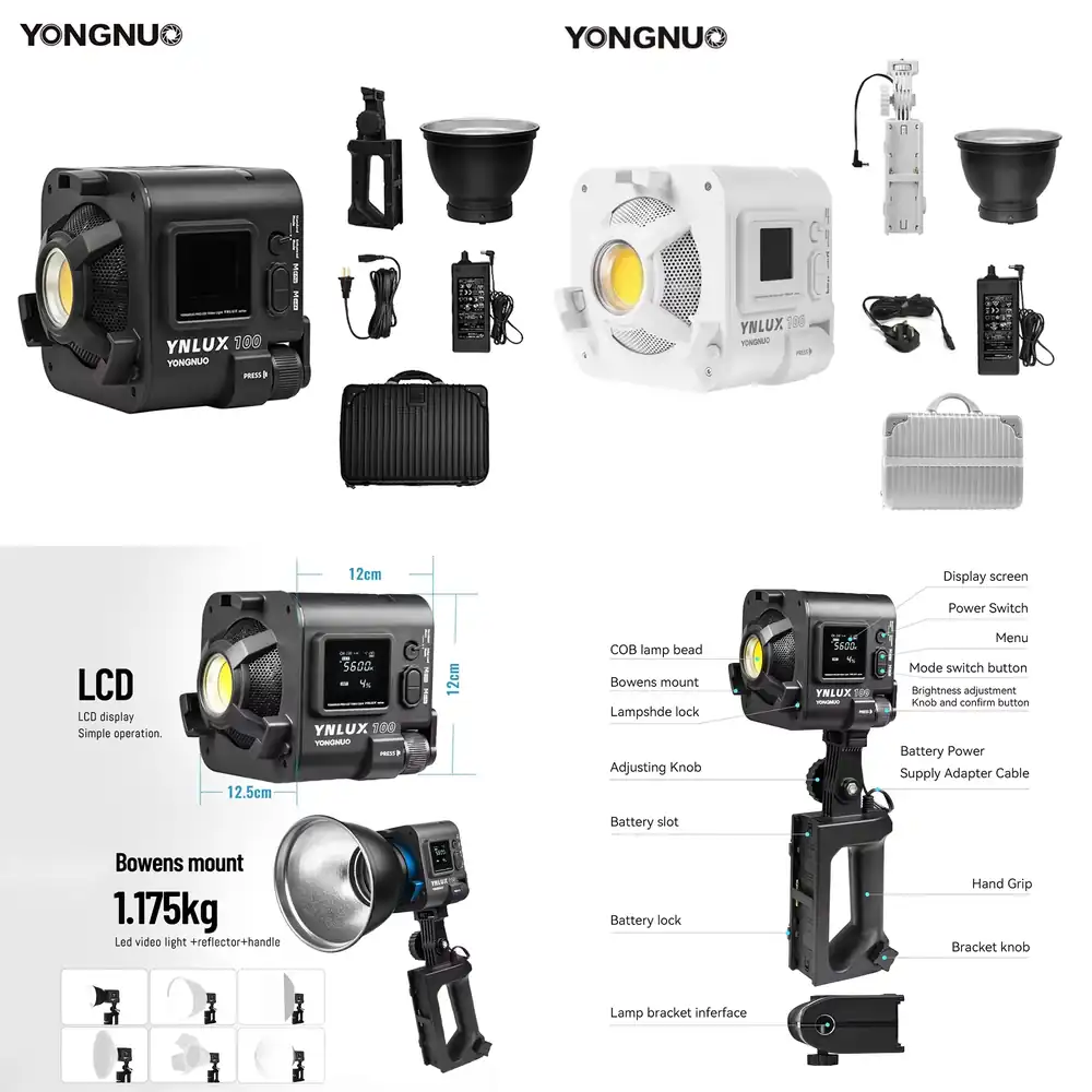 Photography Lighting - YONGNUO YNLUX100 100W 3200K-5600K Lumière vidéo