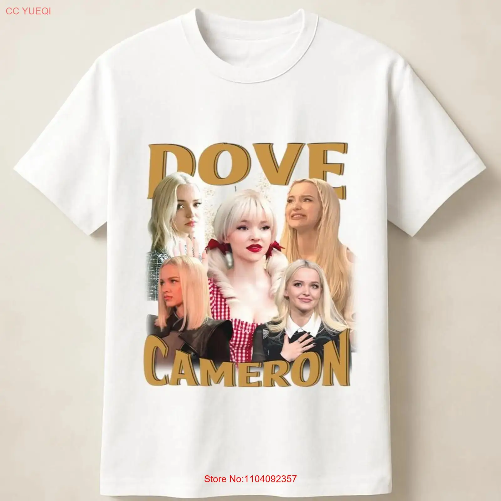 Photography Graphic Design - T-shirt Dove Cameron Soft Glow avec