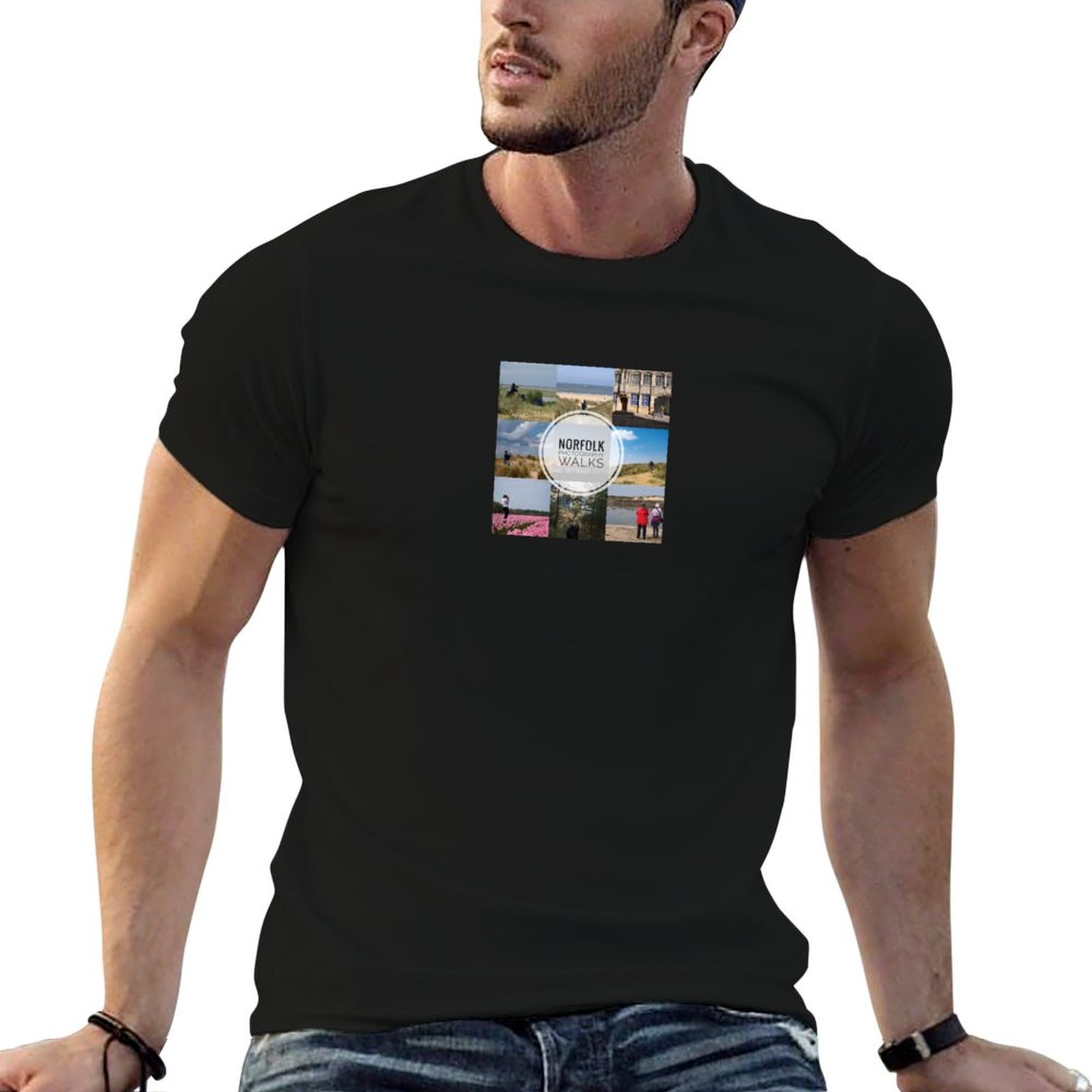 Photography Graphic Design - T-shirt Norfolk Photography Walks pour homme,