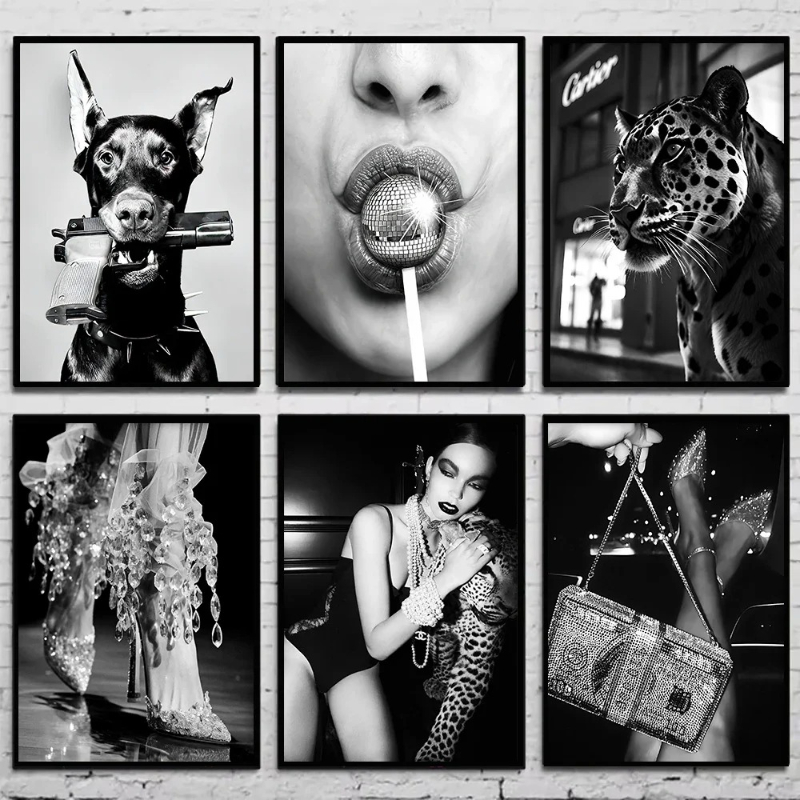 Photography Fashion - Affiche de photographie vintage noir et