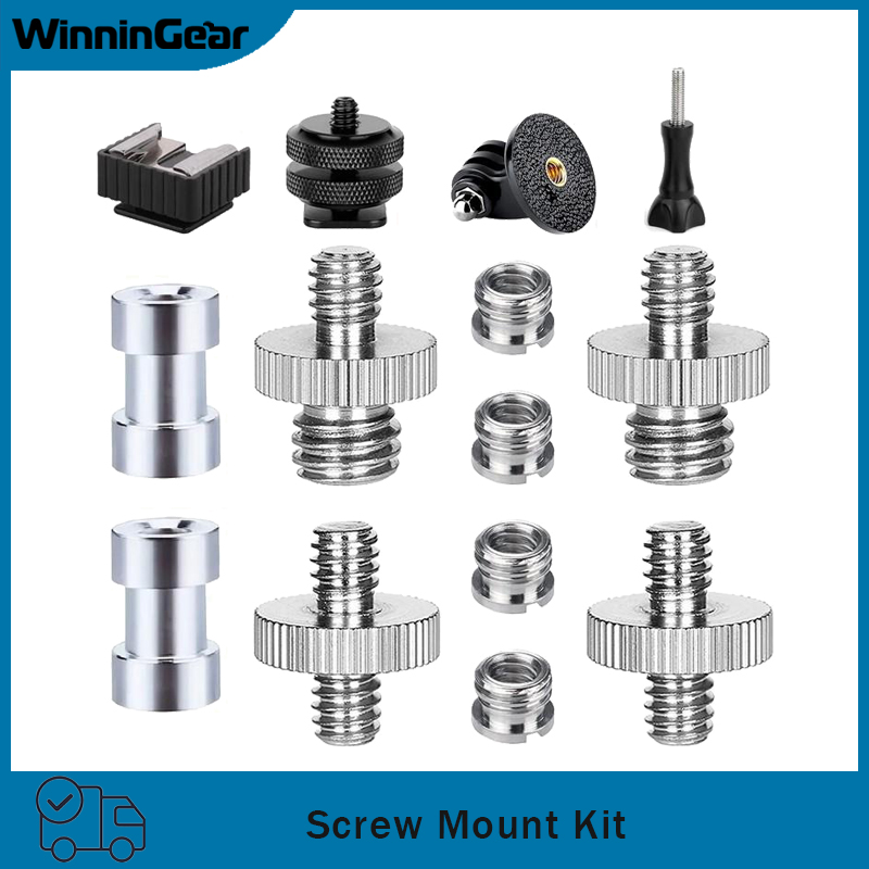 Hot Shoe Adapter - Kit d'adaptateurs de vis pour appareil