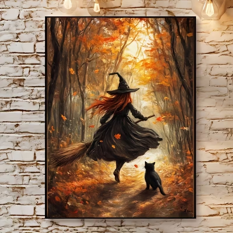 Photography Gallery - Impression sur toile rétro d'une sorcière