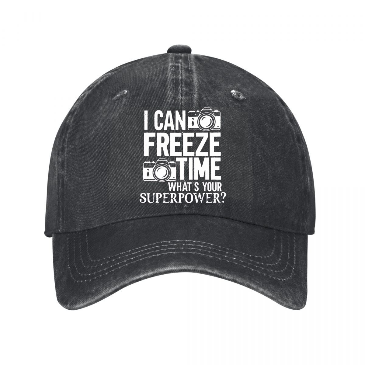 Photography Graphic Design - Casquette de baseball en coton délavé