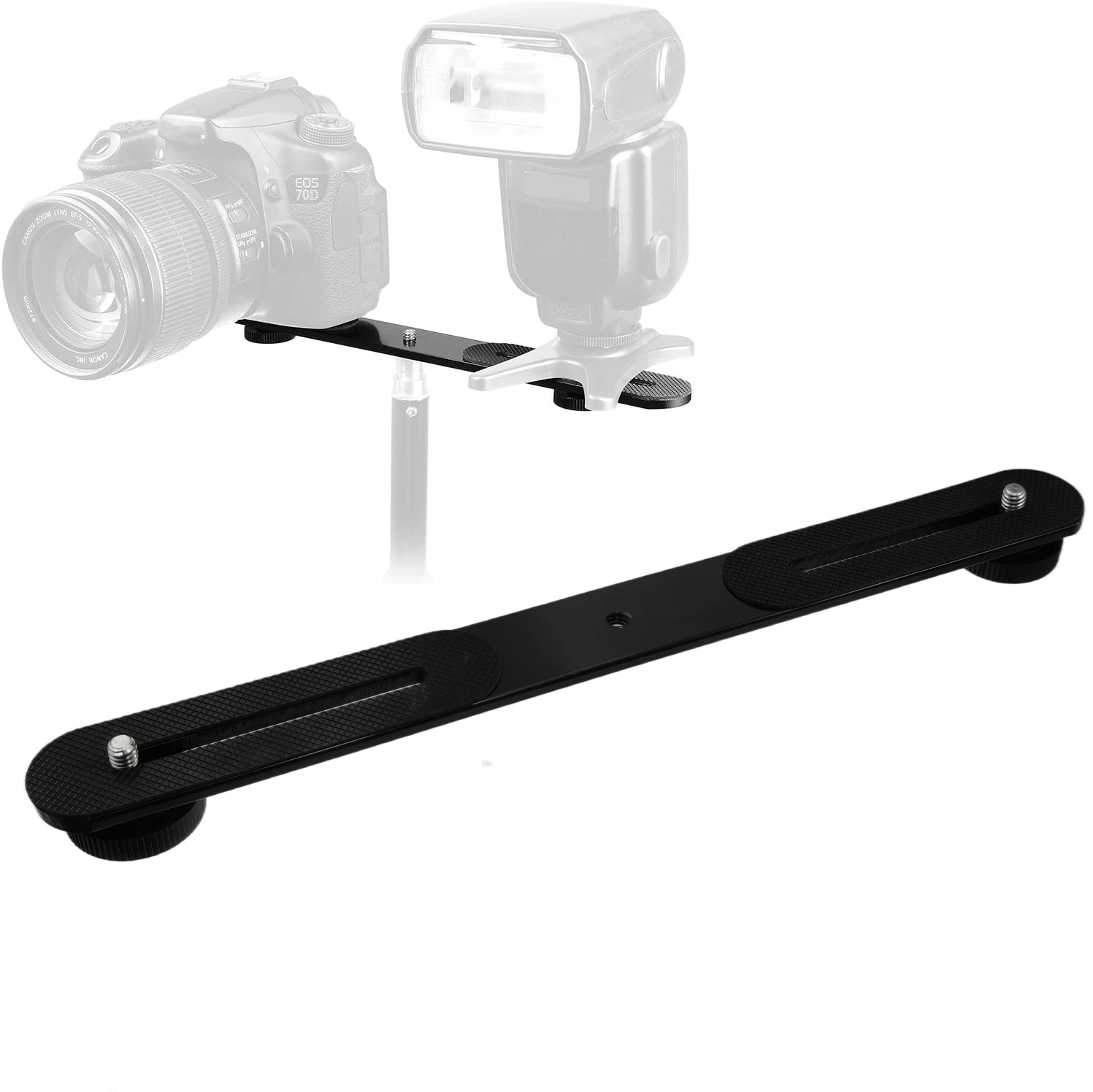 Hot Shoe Adapter - Support de flash double griffe en