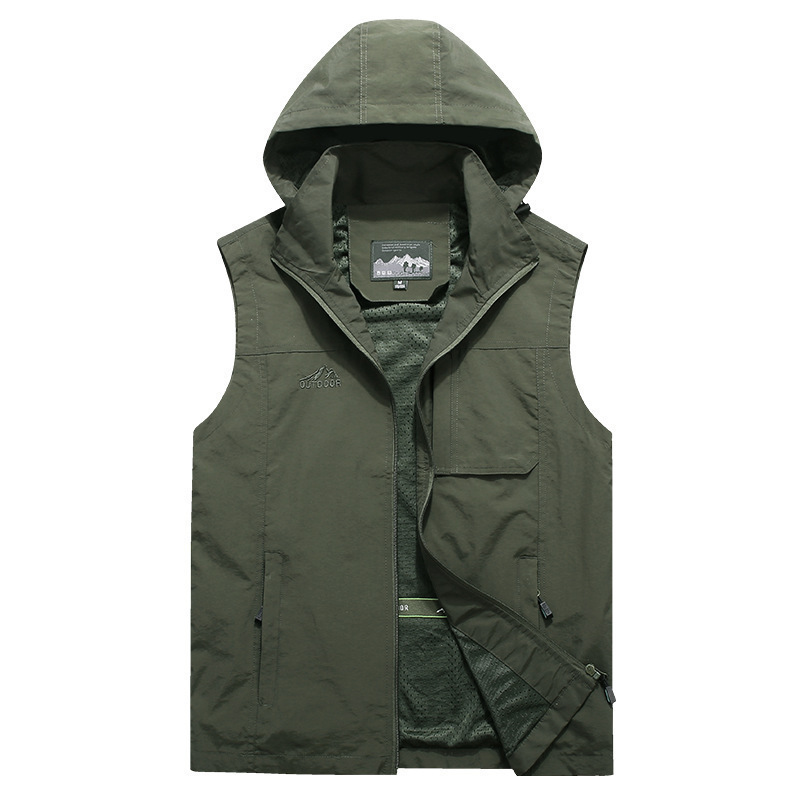 Photography Jacket - Gilets Cargo détachables à capuche pour