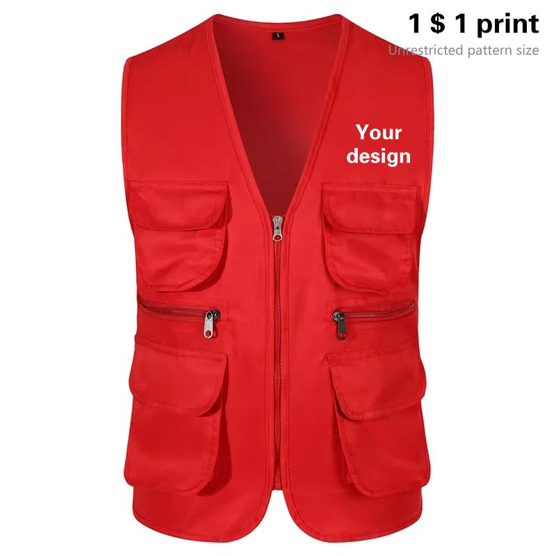 Photography Jacket - Gilet multi-poches sans manches pour hommes,