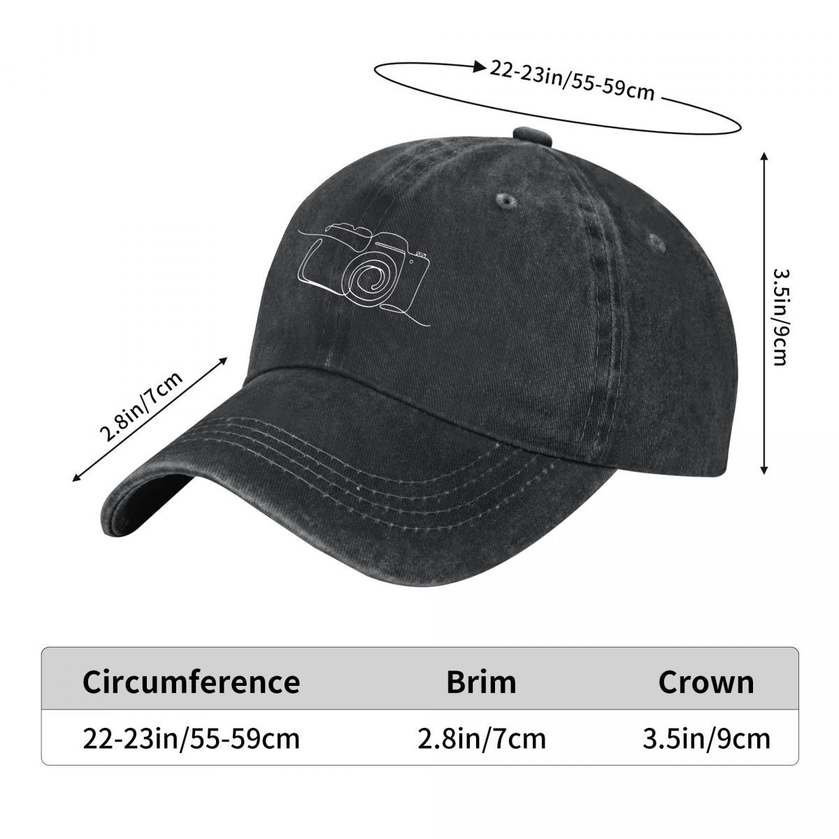 Casquette de baseball vintage  - Photography Graphic Design avis et prix