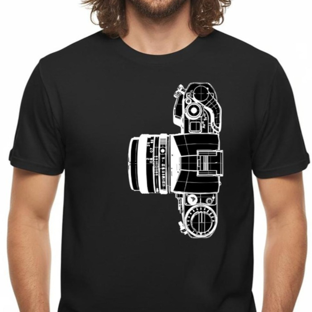 T-shirt vintage avec appareil  - Photography Graphic Design avis et prix