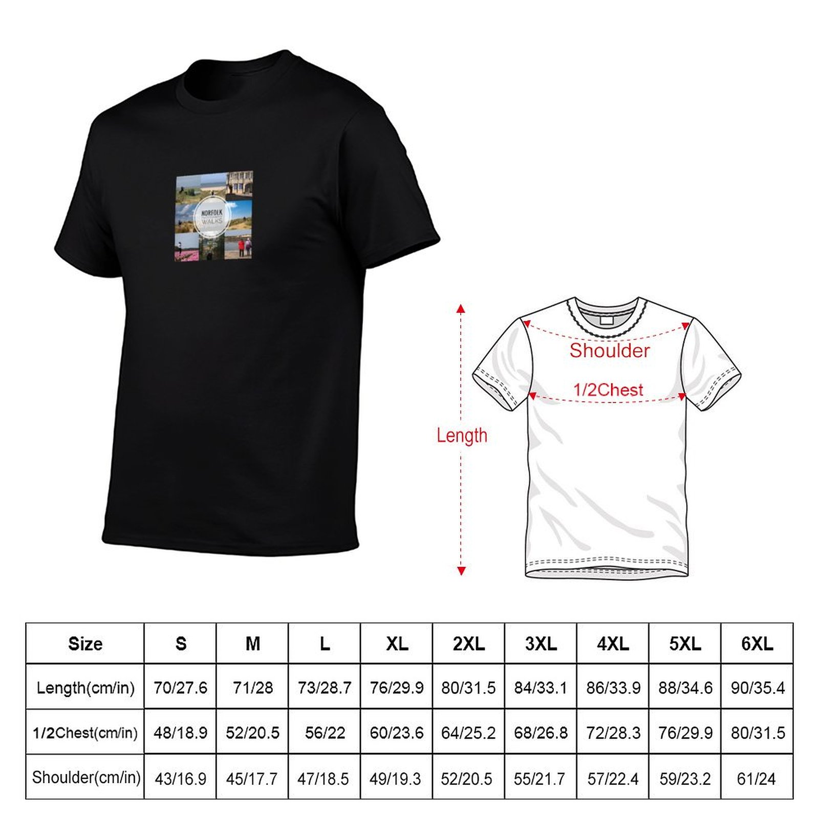 T-shirt Norfolk Photography Wa - Photography Graphic Design avis et prix
