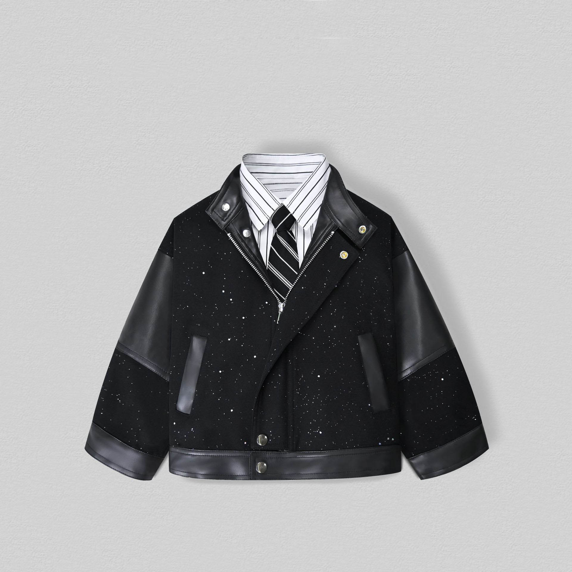 Veste de moto en cuir Pu brill - Photography Jacket avis et prix