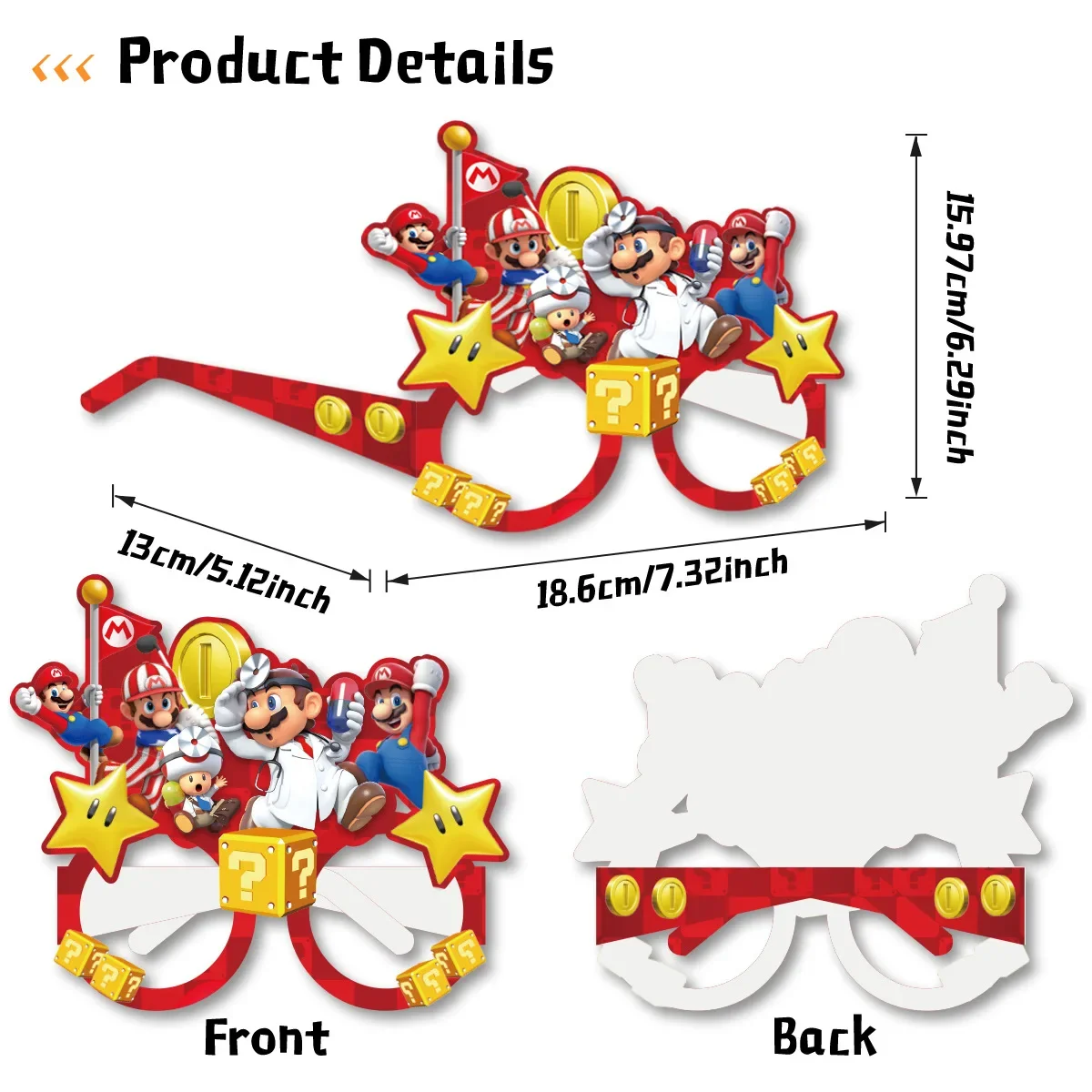 8 pièces de lunettes décorativ - Photography Paper avis et prix