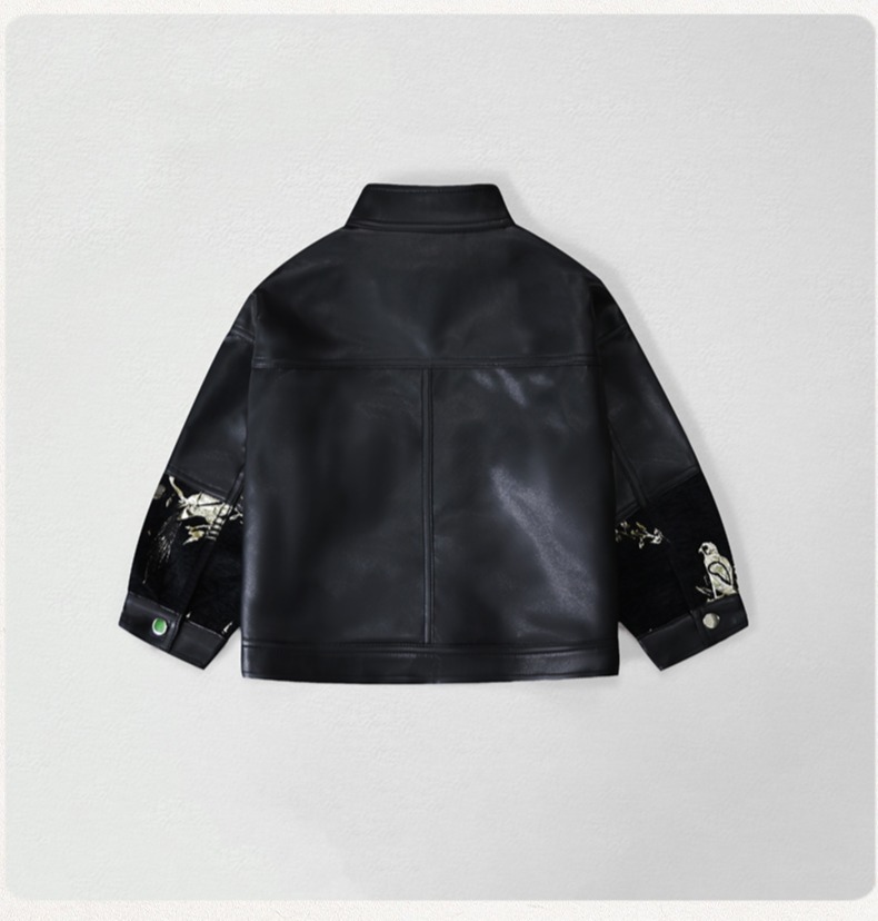 Veste de moto en cuir Pu brodé - Photography Jacket avis et prix