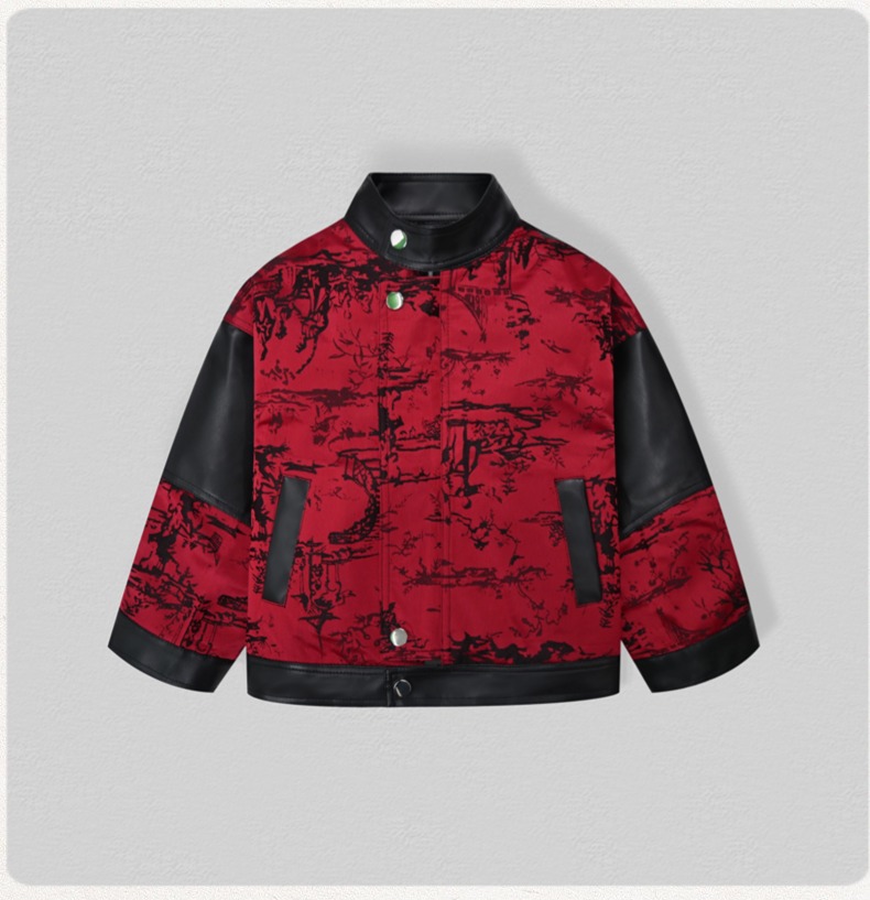 Veste de moto en cuir Pu brodé - Photography Jacket avis et prix
