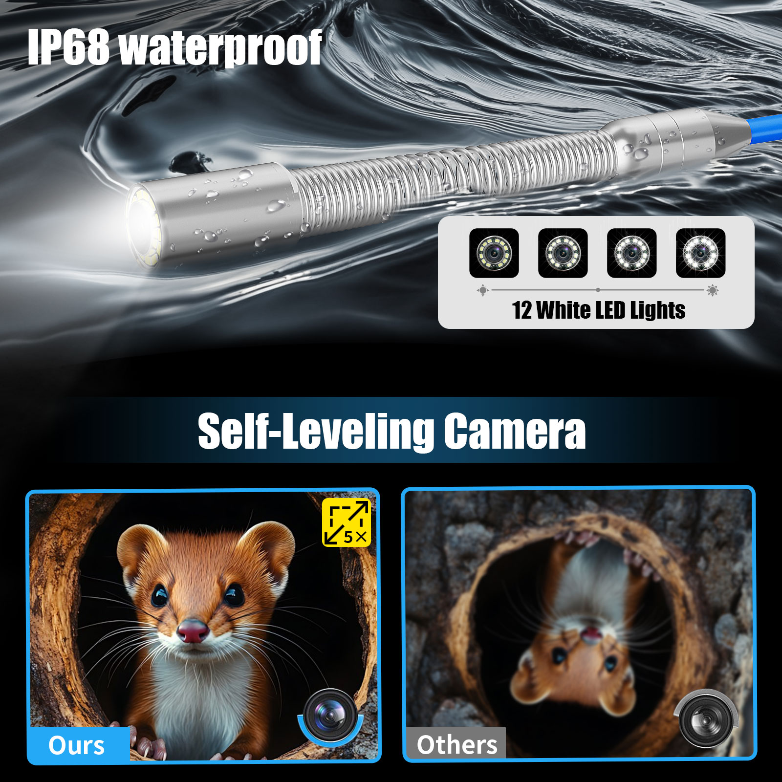 Caméra d'inspection des égouts - Photography Zooming avis et prix